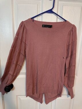 New York & Company Rose Pink Knit lightweight sweater